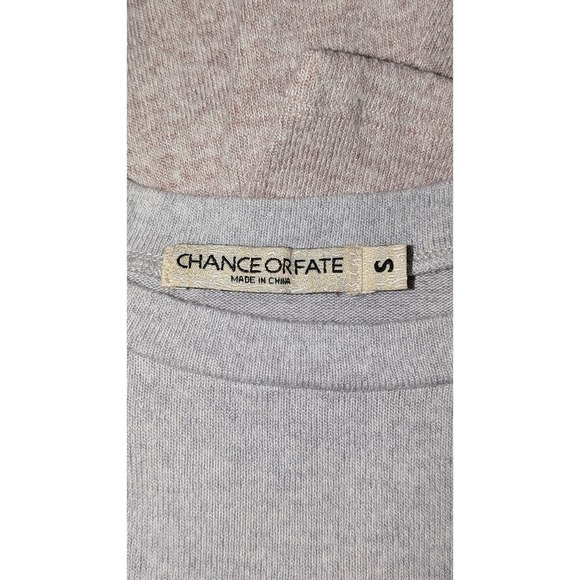 Chance or Fate Knot Front Top Long Sleeve Color Block Lightweight Sweater Small - Picture 4 of 5